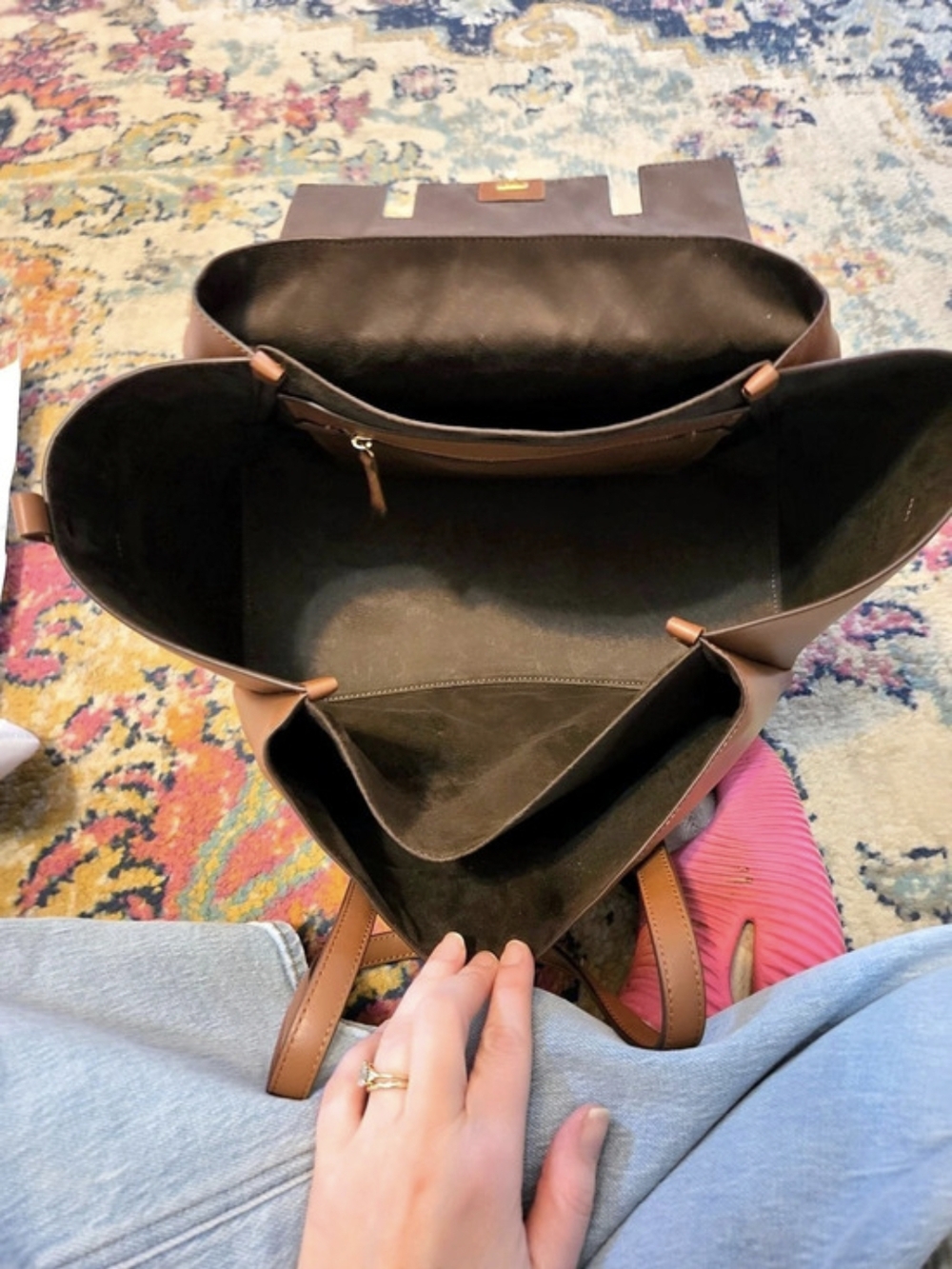 NWT Radley London The Chancery Medium Shoulder Bag In Cognac - Picture 4 of 10